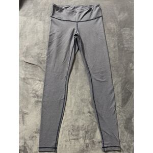 Lululemon Women's Wunder Under Pant Super Stripe Cadet Blue‎ White Size 6